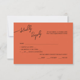 RSVP Cartões Casamento Boho-chic, cores pastel.