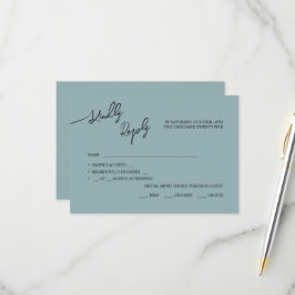 RSVP Cartões Casamento Boho-chic, cores pastel.