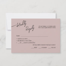 RSVP Cartões Casamento Boho-chic, cores pastel.