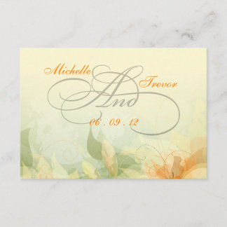 RSVP - Cartões de Resposta Floral de Casamento Flo