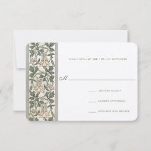 RSVP Casamento Art Nouveau Honey Suckle