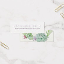RSVP Casamento Cacto Suculentas Deserto Aquarela