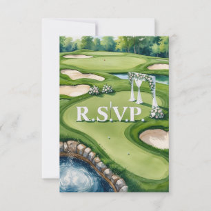 RSVP casamento GOLF responder estilo aquarela