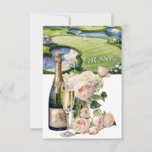 RSVP casamento GOLF responder estilo aquarela