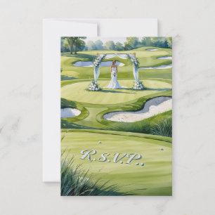 RSVP casamento GOLF responder estilo aquarela