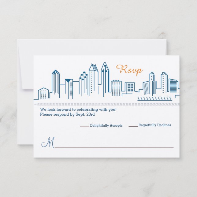 RSVP Casamento Paisagem de San Diego (Frente)