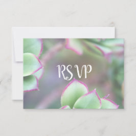 RSVP | Casamento Suculento Verde Moderno