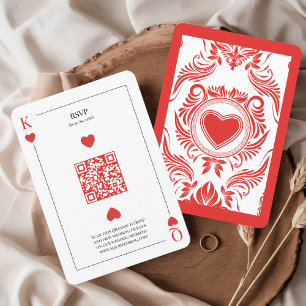 RSVP Código QR de casamento do Cartão Las Vegas