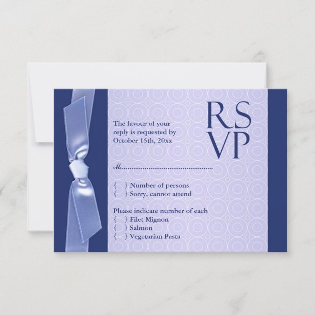 RSVP (com comida) Cartão plano de casamento judaic (Frente)