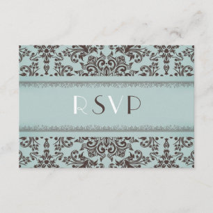 RSVP com placa plana de casamento de opção de Comi