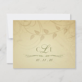 RSVP - Convites de Casamento de Outono - Cartões d