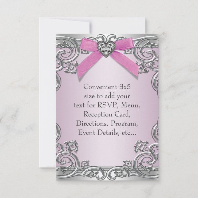 RSVP Cor-de-Rosa para Todos os Propósitos (Frente)