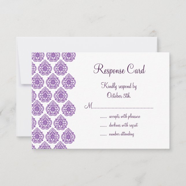 RSVP Damask (roxo) (Frente)