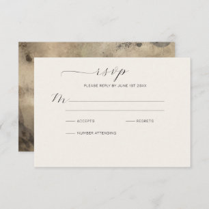 RSVP de Ampersand Dourada fumada