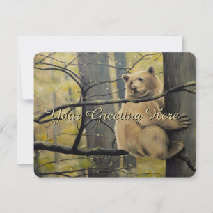 RSVP de Arte do Urso Espiritual Personalizado
