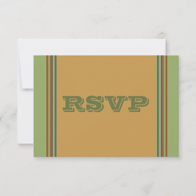 RSVP de Biege Verde Simples (Frente)