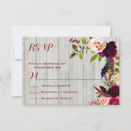 RSVP de Boho Rustic