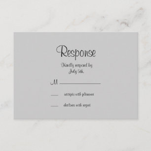 RSVP de Borboleta Filigree em Preto