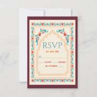 RSVP de Bridal do Casamento Indiano