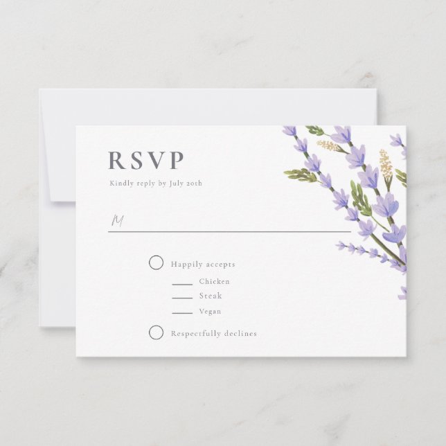 RSVP de Campos de lavanda (Frente)