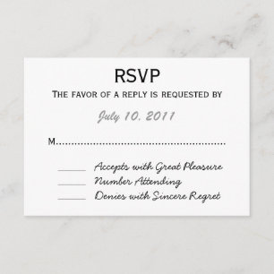 RSVP de casamento