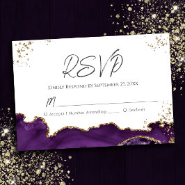 RSVP de Casamento Agato Roxo
