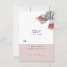 RSVP de Casamento Botânico Minimalista