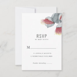 RSVP de Casamento Botânico Minimalista
