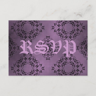RSVP de Casamento Casual Gótico Sujo e Rúpida