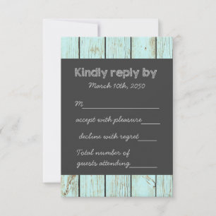 RSVP de Casamento Chalkboard