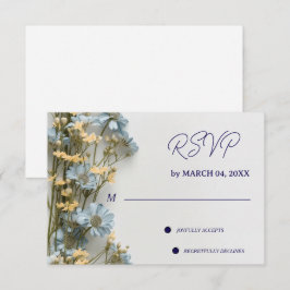 RSVP de casamento clássico elegante floral