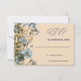 RSVP de casamento clássico elegante floral