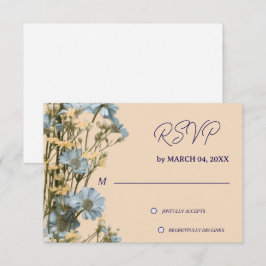 RSVP de casamento clássico elegante floral