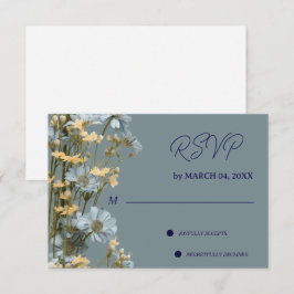 RSVP de casamento clássico elegante floral