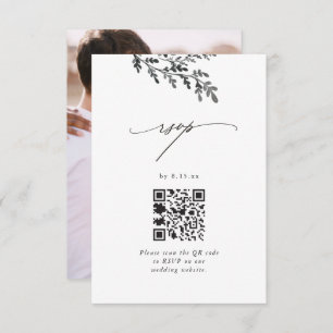 RSVP de Casamento com Código QR e Foto