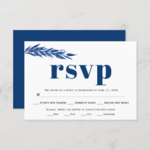RSVP de casamento da escolha da farinha de eucalip