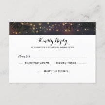 RSVP de Casamento das Luzes de Praia