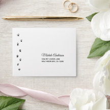 RSVP de Casamento de Amantes de Pet Personalizados