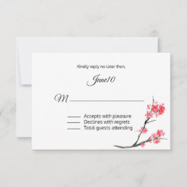 RSVP de Casamento de Branqueamento de Coral