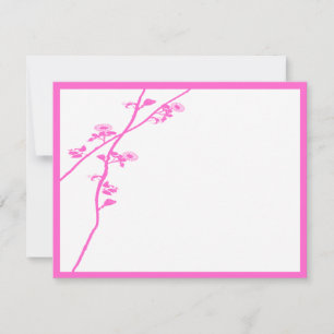 RSVP de Casamento de Branqueamento de Flores Selva