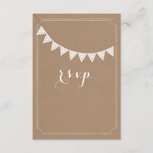 RSVP de Casamento de Bunting Eyelet Inspirado no S