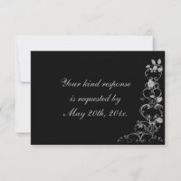 RSVP de Casamento de Cabeça de Coração de Diamante