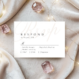 RSVP de Casamento de Caligrafia Clássica Moderna