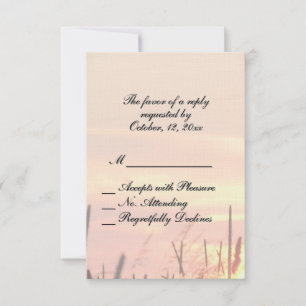 RSVP de Casamento de Campo Sunset