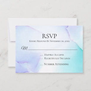 *~* RSVP de Casamento de Casa de Mint de Lavanda S