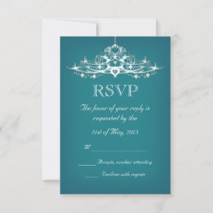 RSVP de Casamento de Chandelier Elegante