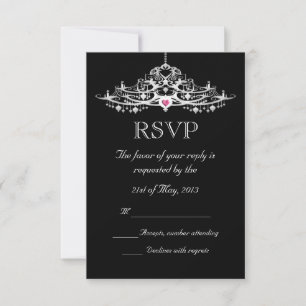 RSVP de Casamento de Chandelier Elegante