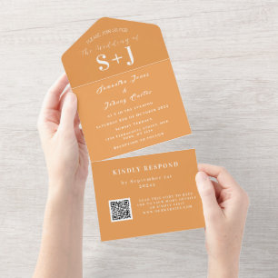 RSVP de Casamento de Código QR de outono de outono
