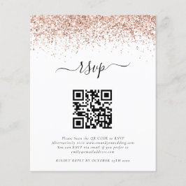 RSVP de Casamento de Código QR do Código de Glitte