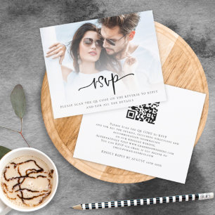 RSVP de Casamento de Código QR do Script de Orça